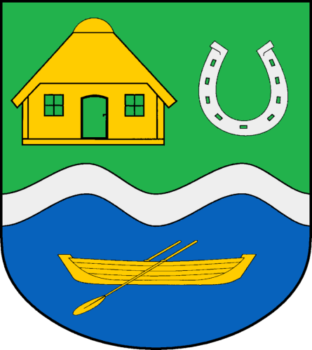 Wappen der Gemeinde Groß Sarau im Kreis Herzogtum Lauenburg, Schleswig-Holstein.